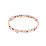 Rose Gold Multi-Shape Diamond Open Cuff with mixed-cut diamonds