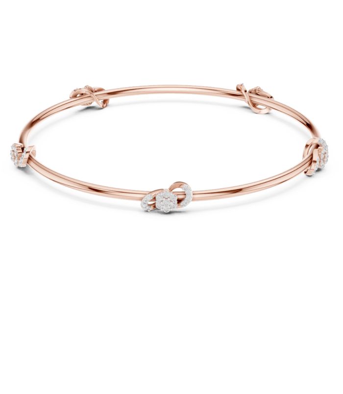 rose-gold-open-knot-diamond-bangle Rose gold open knot diamond bangle luxury diamond jewellery