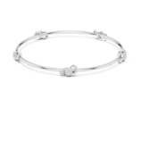 White gold open knot diamond bangle elegant diamond jewellery