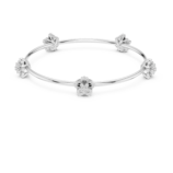 White gold floral knot diamond bangle elegant diamond jewellery
