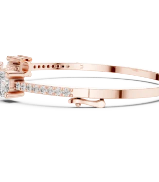 rose-gold-trio-round-pave-diamond-bangle-side-view Rose gold trio round pave diamond bangle side view fine diamond bracelet