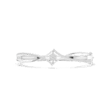 White gold baguette and pave diamond bangle elegant diamond jewellery