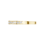 Yellow gold open channel diamond line bangle fine diamond jewellery