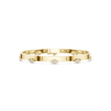 Yellow gold multi shape diamond open cuff fine diamond jewellery
