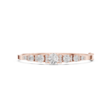 Rose gold open looping diamond ribbon bangle luxury diamond jewellery