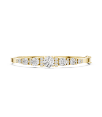 yellow-gold-open-loop-diamond-ribbon-bangle Yellow gold open looping diamond ribbon bangle fine diamond jewellery