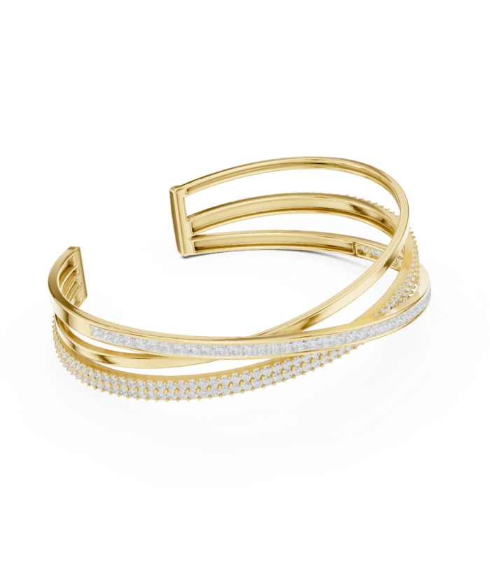 yellow-gold-pave-twist-diamond-bangle-side-view Yellow gold pave twist diamond bangle side view diamond bracelet