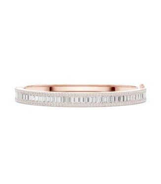 rose-gold-baguette-diamond-bangle Rose gold baguette diamond bangle luxury diamond jewellery