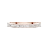 Rose gold baguette diamond bangle luxury diamond jewellery