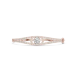 Modern rose gold pave diamond bangle luxury diamond jewellery